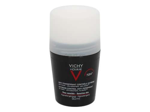 Vichy Homme Roll On Deodorant Sensitive Skin 72H
